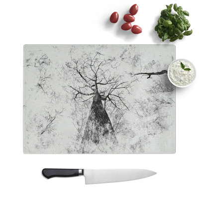 Below the Forest Watercolour Chopping Board