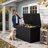 245 Gallon Outdoor Indoor Lockable Resin Deck Box With Removable Dividers-108191041