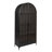 Laurelville Arched Glass Door Metal Curio Cabinet-906766979