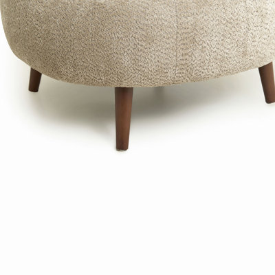 Fauteuil club de style nordique style paresseux de style nordique en chenille de 36 pouces avec coussin décoratif et coussin avec repose-pieds pour le salon et la salle de détente