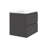  24"W Wall hung Combo Gray Gloss-1482571145