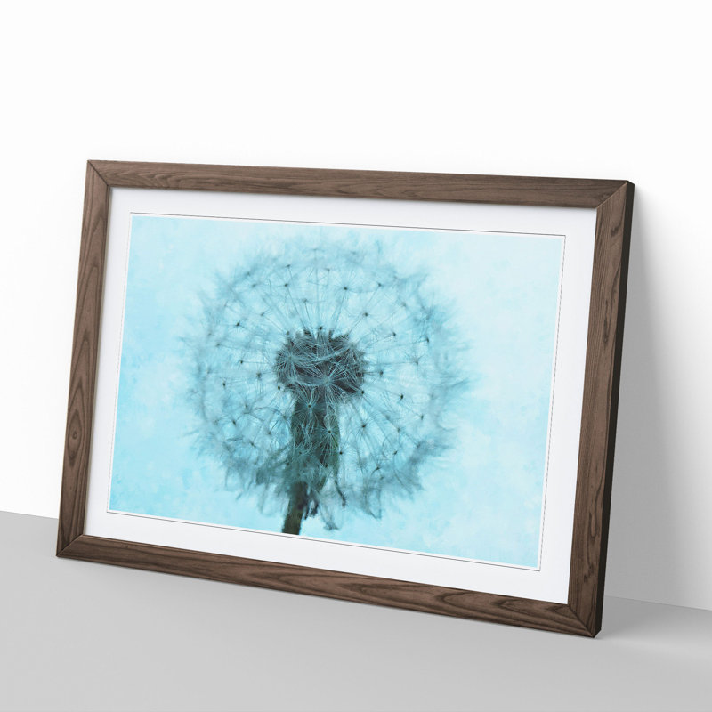 Dandelion Seeds Vol.9 - Picture Frame Graphic Art, 27cm H x 36cm W x 2cm D, Walnut Framed