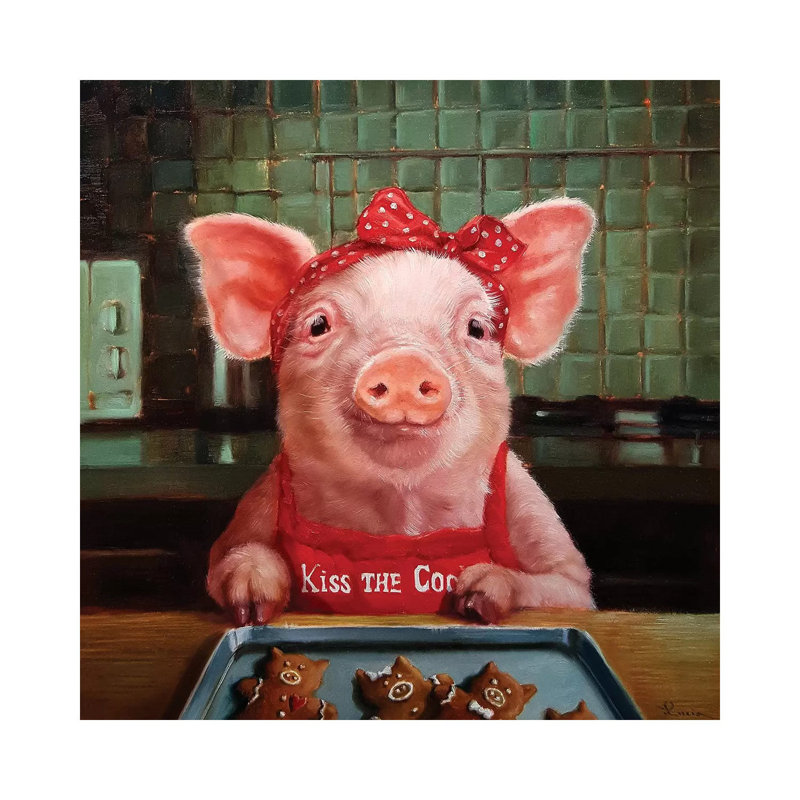 Pain d’épice par Lucia Heffernan-impression, H 26 po x l 26 po x P 1,5 po, Toile tendue, Pas de tapis