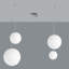 Layla 4 - Light Chrome/White Cluster Pendant