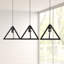Luminaire suspendu géométrique pour îlot de cuisine 3 lumières Merriam