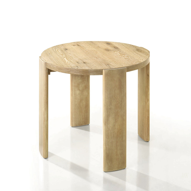 Bruno Oak Finish 47" Round Dining Table