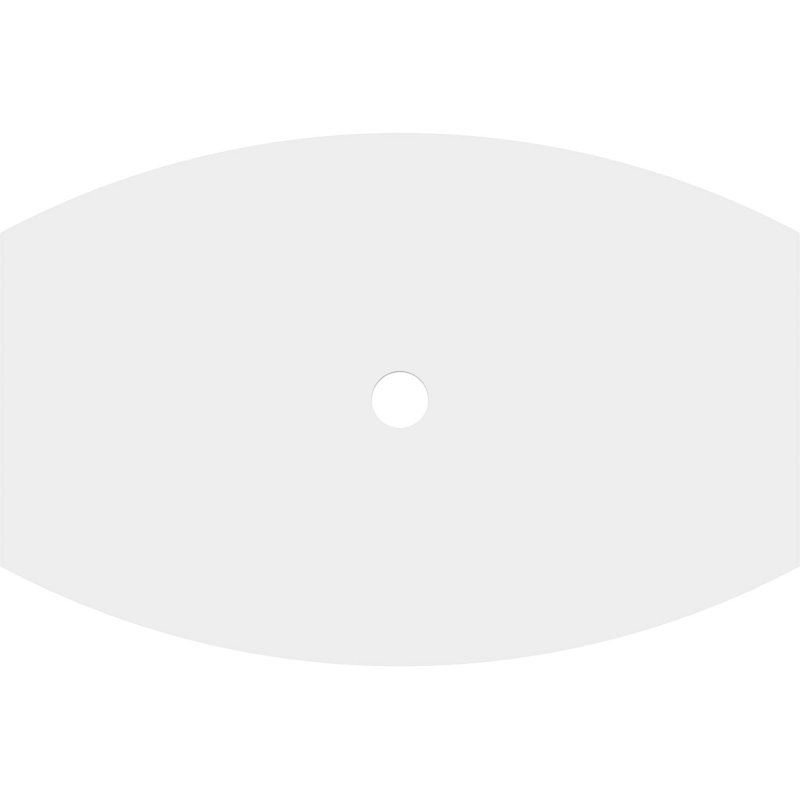 Médaillon de plafond contemporain en PVC de qualité architecturale Kailey, H 1 po x l 14 po x P 9,375 po