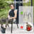 Patio 4-piece PVC-coated polyester Dining Chairs With Armrests And Stackable Design-498076074