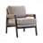 Mid-Century Modern Chenille Upholstered Accent Armchair-2070739012