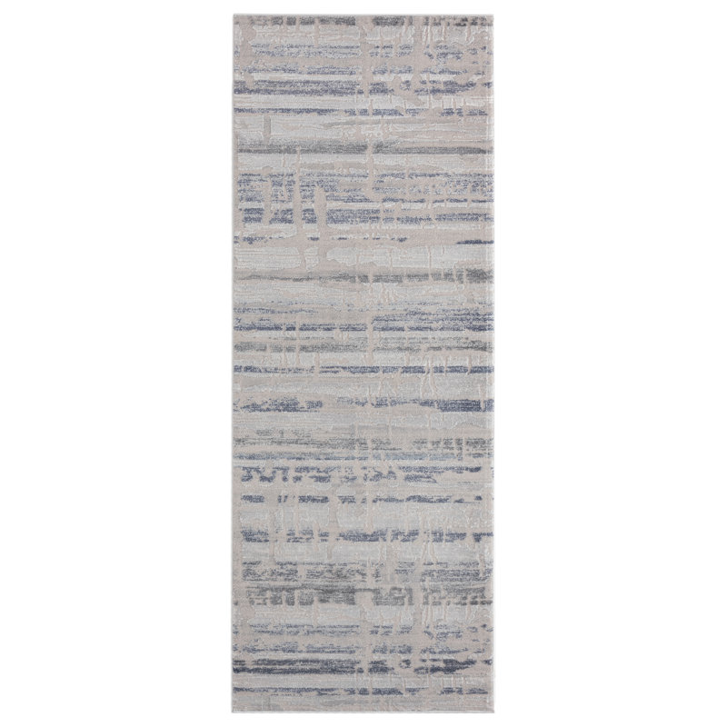 Tapis gris Emmeline, Tapis de couloir 2 pi 7 po x 7 pi 2 po