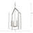 4 - Light Dimmable Lantern Modern Linear Chandelier-797279342