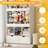 51.7"H Toy Box Storage Organizer,Large-Capacity Stuffed Animal Storage with 2 Movable Storage Drawers,3 Storage Cubes, Kids Bookshelf for Kids Room, Playroom(White)-698490257