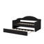 Lit de jour simple capitonné et rembourré avec couchette, canapé-lit en velours avec ports USB et ports de charge de type C-915170236