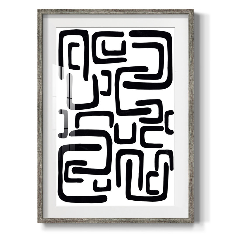 Shuffle II - impression encadrée, Vieilli, H 28,5 po x l 20,5 po