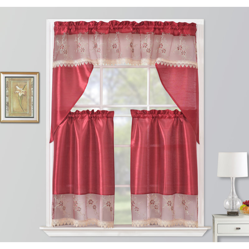 Ensemble de cuisine et de festons brodés Partida, Beige