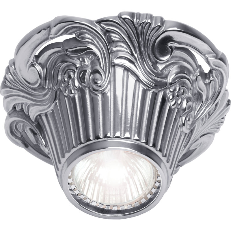 Franck LED Semi Flush Mount, Bright Chrome