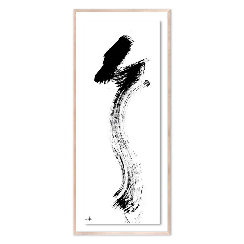 Ascertive Painting by Johan Gert Manschot, Natural, 72" H x 31" W x 2.5" D