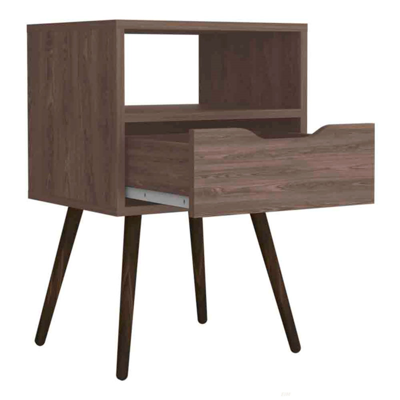 Leopoulos NIGHTSTAND, Dark Walnut