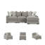Canapé modulaire 3 pièces avec méridienne Bradninch