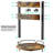 Wood Coffee Mug Holder,12 Hook Mug Tree Holder Rack With Storage Base,Mug Display Organizer,Mug Holders For Home Kitchen,Support 360° Rotation For Easy Access