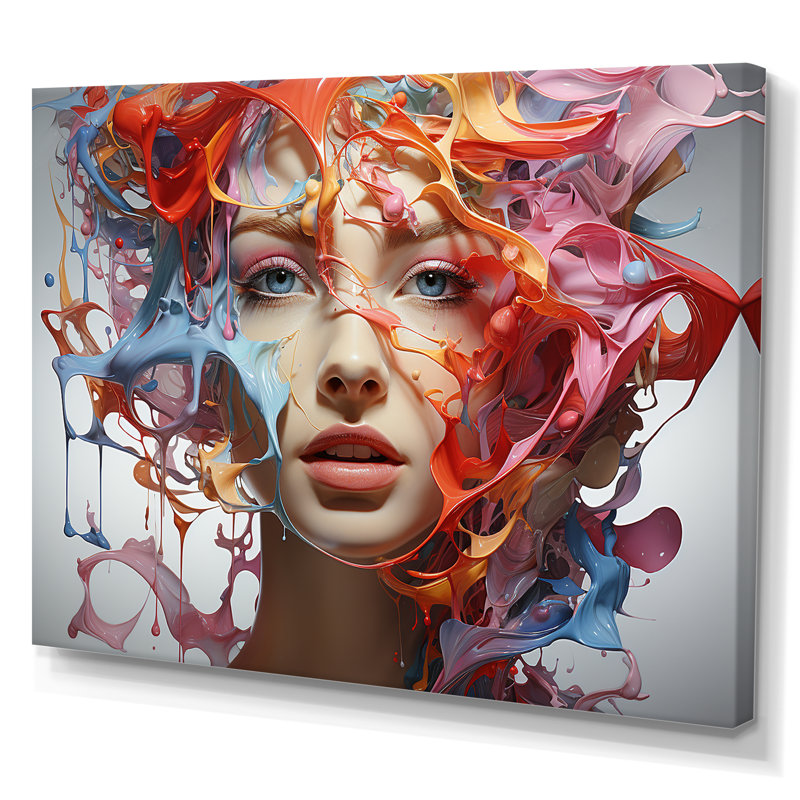 " Surrealism Fragmented Realities Portrait ", Wrapped Canvas, 30" H x 40" W x 1.5" D