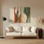 Aquarelle abstraite, art mural en métal beige 6-1497848738