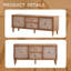 Meuble télé Mid-Century Rattan