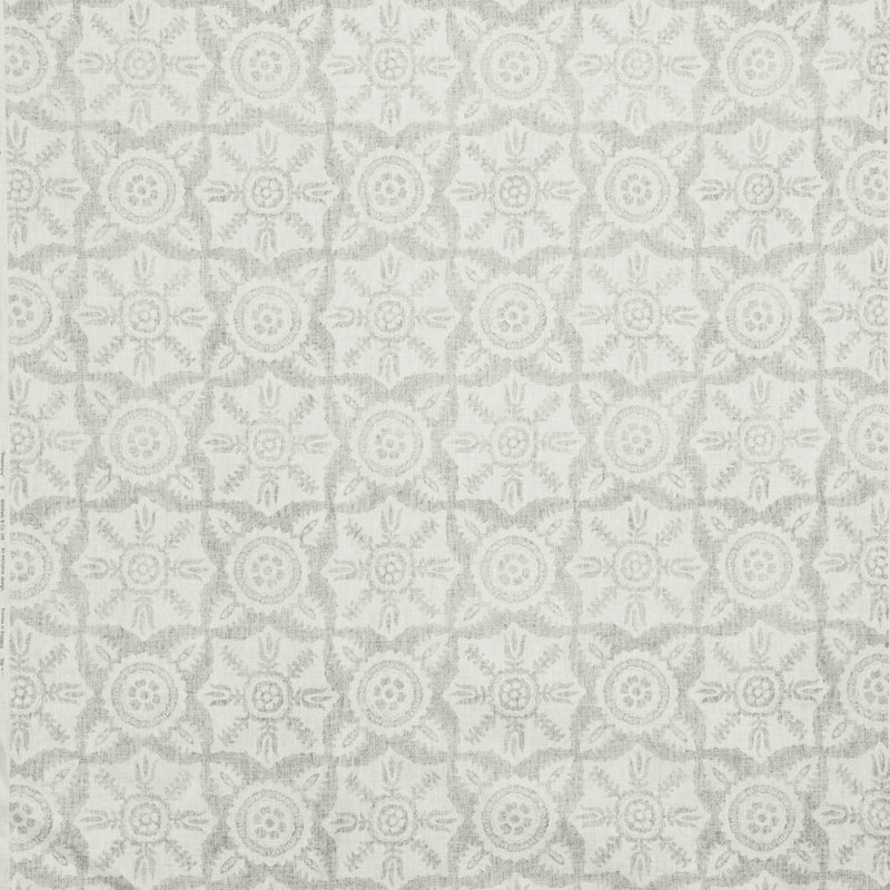 Rossmore II 100% Linen Fabric, Gray