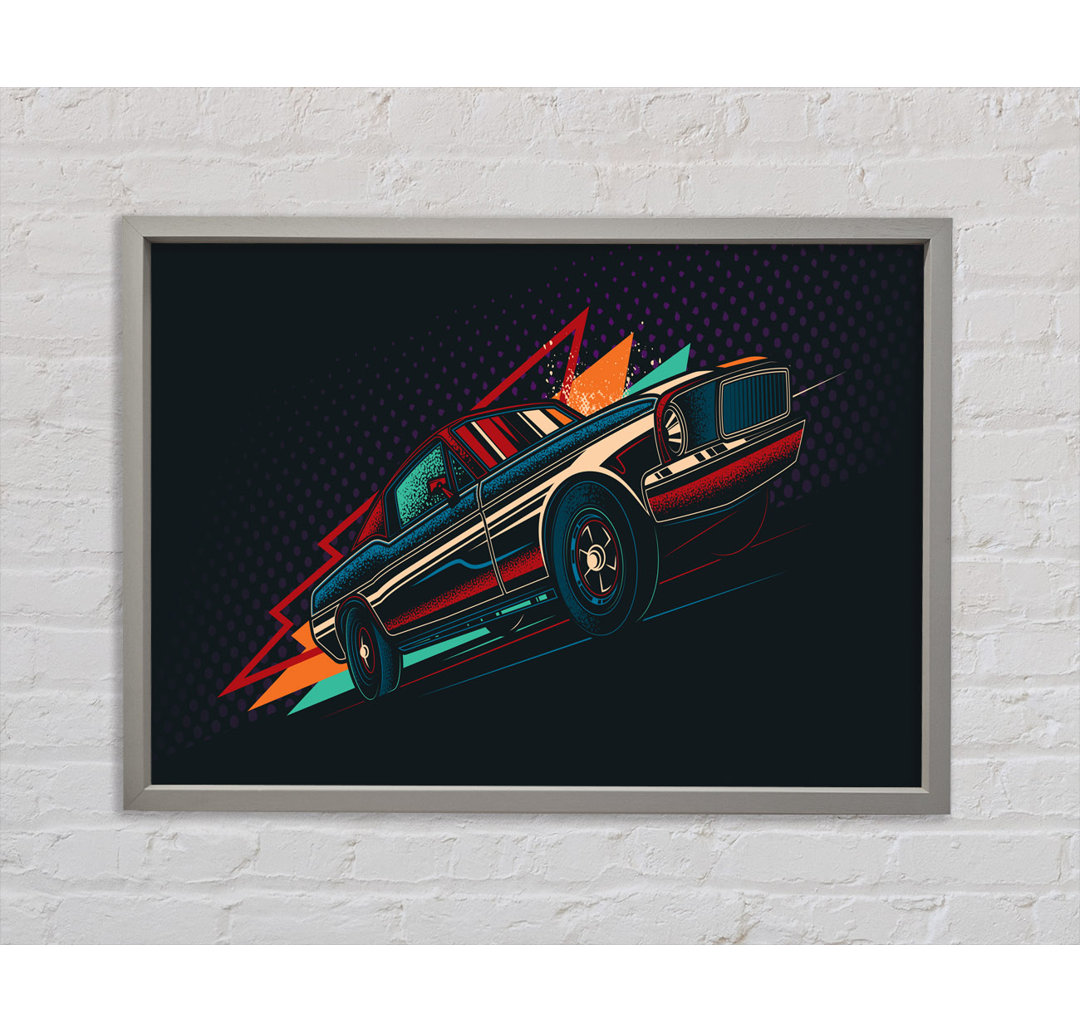 Ford Mustang Speed - Einzelbildrahmen Kunstdrucke auf Leinwand