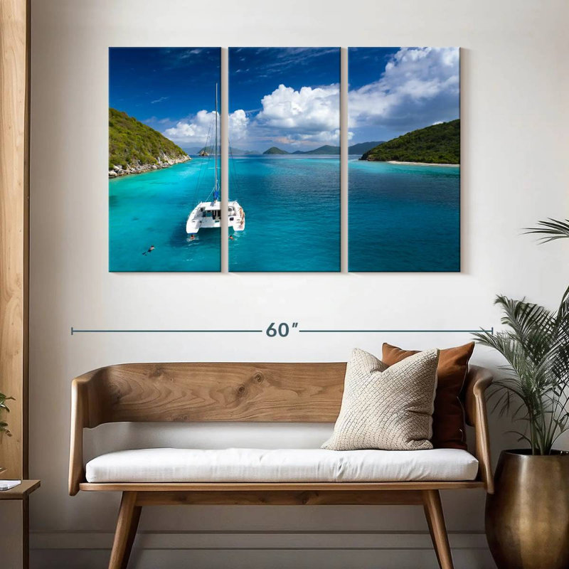 Mehar Lovango Cay Catamaran, 32" H x 50" W