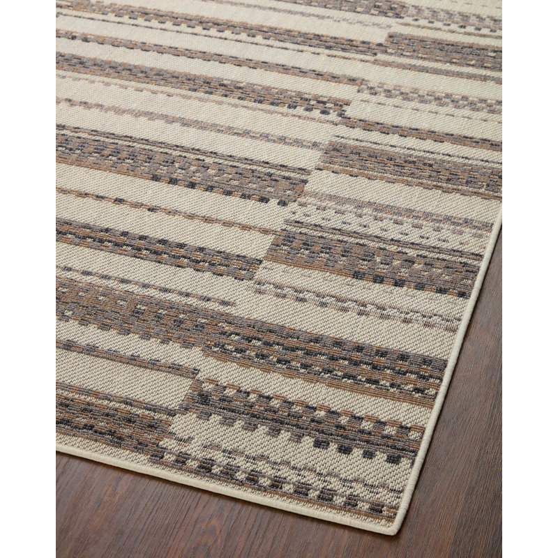 Tapis ivoire / taupe Oakhaven II Rainier, Rectangle 7 pi 10 po x 10 pi 10 po