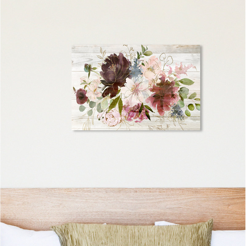 « automne floral », impression, H 38 po x l 56 po x P 0,5 po, Toile