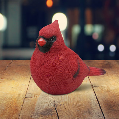 6.75"W Red Cardinal Figurine
