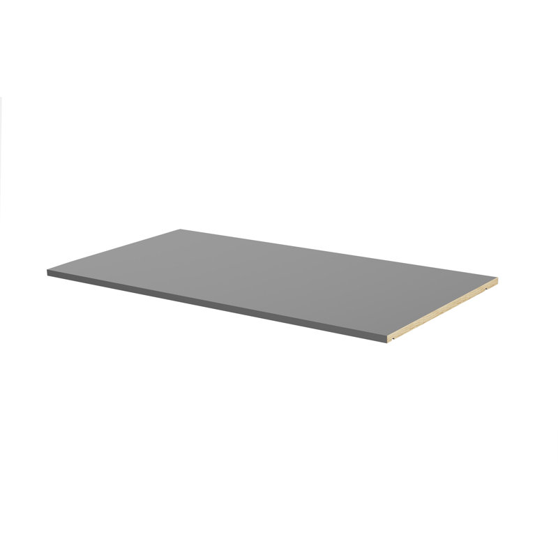 Grande tablette 100% bois massif Primm pour garde-robe Smart, Cosmo et Urban, gris