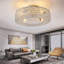 Ventilateur de plafond en cristal 8 couches avec ensemble d'éclairage Karnisha