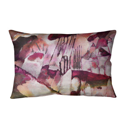 Oreiller avec coussin lombaire avec pluie paysage