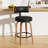 Chic Swivel Leather Upholstered Bar Stool For Ultimate Comfort And Style-1123261749