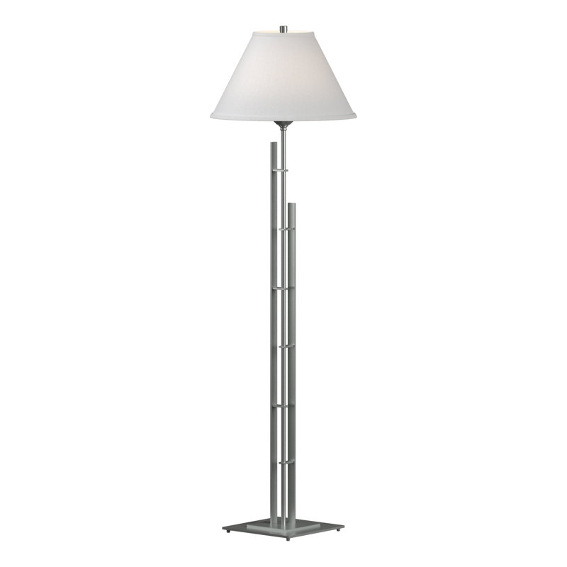 Lampe sur pied 57,2 po Metra, Platine rétro, Anna ton naturel