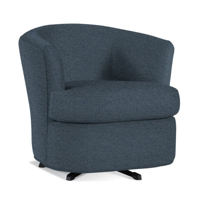 Upholstered Swivel Barrel Chair