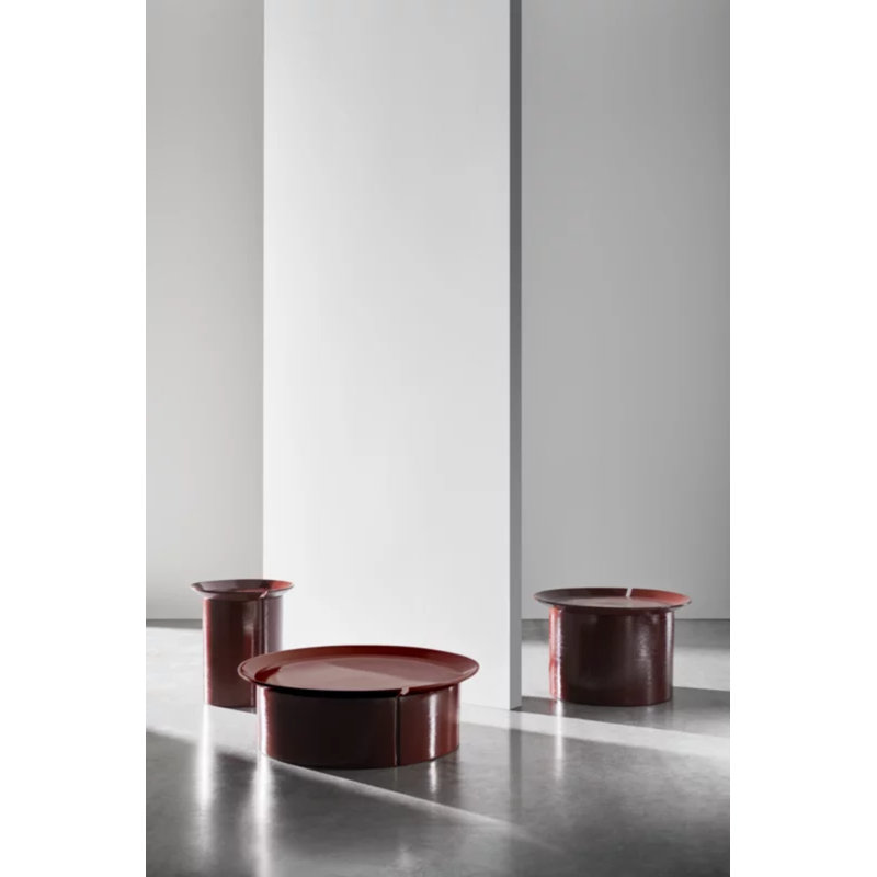 Brise Coffee Table, Red, 36.22" Diameter