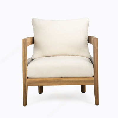 Porto Outdoor Club Chair And Concrete Travertine Side Table Set, Ideal For Relaxing In The Open Air With Durable Materials