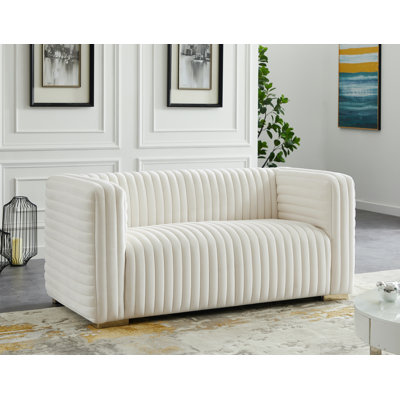 Causeuse en velours Fareid