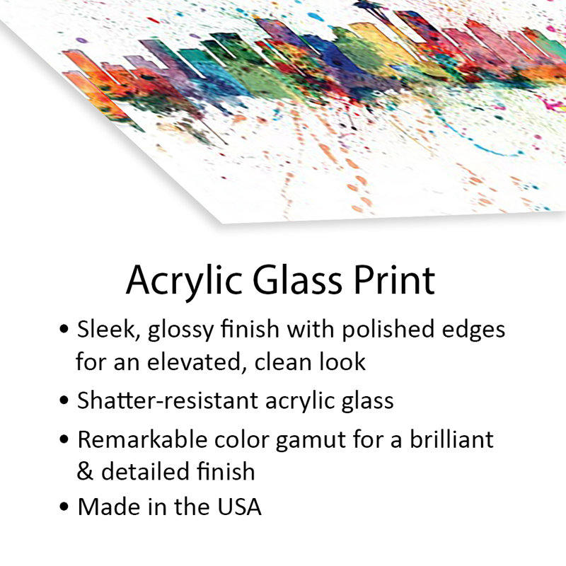 Seattle, Washington, États-Unis, impression sur verre acrylique, H 24 po x l 16 po x P 0,25 po