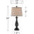 Ensemble de lampes de table noires 25 po Abbigal