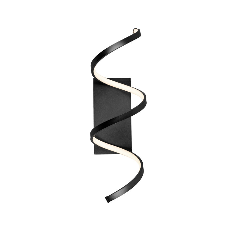 Synergy 1 - Light LED Flush Mounted Sconce, Black, 24" H x 8.5" W x 7" D
