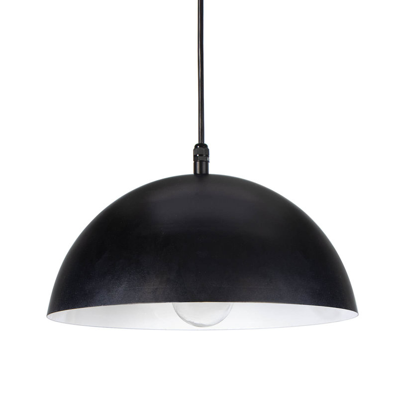 Luminaire suspendu d'extérieur Peridot, Noir, H 11,25 po x l 15 po x P 15 po