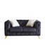 Canapé de luxe en velours avec boutons capitonnés Chesterfield avec 2 coussins et pieds en métal-1835396777-1835396778-1835396776