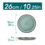 vancasso 4 Piece Blue Ceramic Dinner Plates Set,Kiln-Fired Plates-2009649437