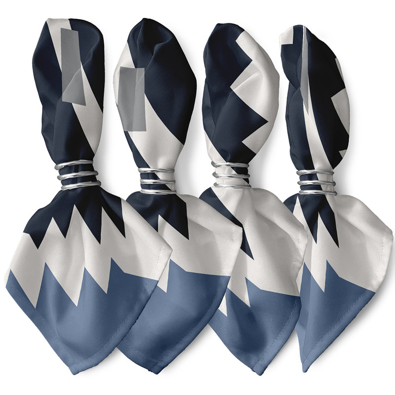 Serviette Mesa, L 18 po x L 18 po, Bleu marine