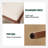 Walnut Color Red Oak Solid Wood Bedroom Vanity Stool With Off-White Seat Natural Wood Channel Stool-1963974044